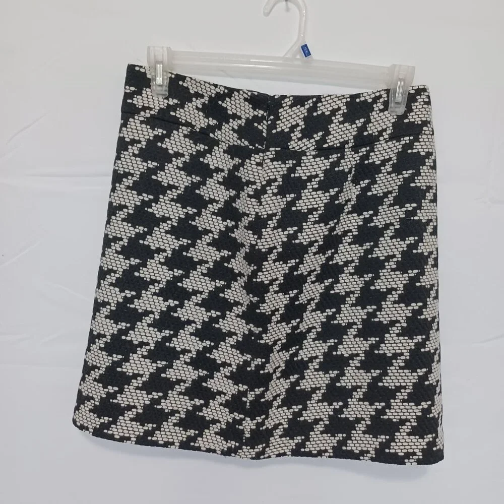 Talbots NWT skirt straight pencil black white sz‎ 12p